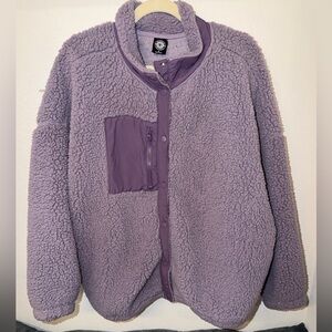 PacSun Lavender Purple Teddy Sherpa Jacket
